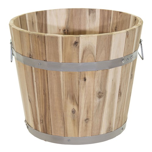 Pflanzkübel holz mit - pflanzkübel, griffen
