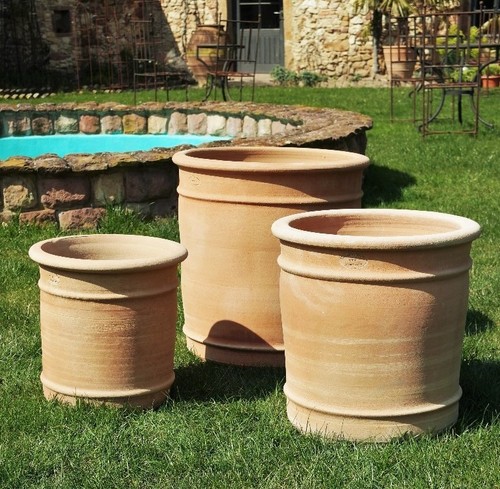 Terracotta pflanzkübel canna - terracotta,