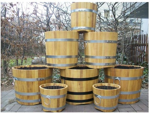 Holz blumenkübel akazie - holz-blumenkübel,